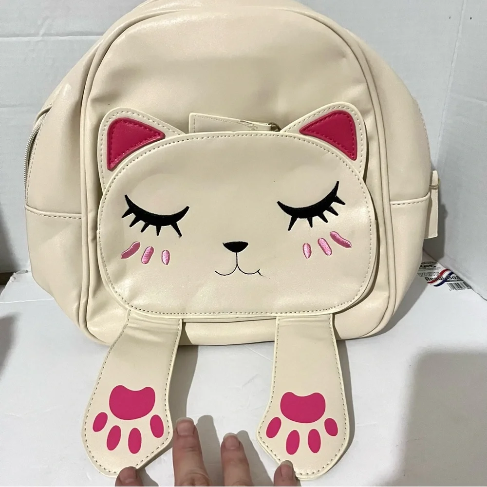 Super cute cat Peek-a-Boo small Backpack